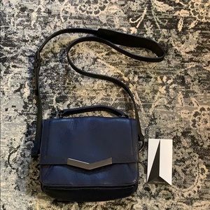 Times Arrow navy and black crossbody bag
